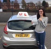 New-Driver-Gloucester-Katie-Lodge-JSF-Driving-School-Instructor-Jim Congratulations to Katie Lodge on her practical driving test pass at Gloucester TC with JSF Jim